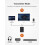Bluetooth 5.0 Transmitter/receiver, Can Connect 2 Devices Simultaneously Wireless 3.5mm Audio Adapter 2