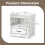 Costway Wooden End Table Smart Nightstand w/ Drawer & Lighted Open Shelf Bedside Table 6