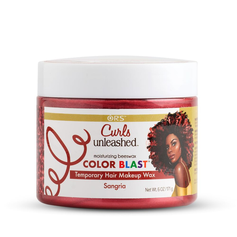 Ors Curls Unleashed Color Blast Temporary Color Wax Sangria 6 Oz