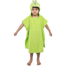 Children's Bath Poncho Hooded Poncho Hooded Towels Cotton Terrycloth with 3d