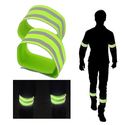 Reflexband - Kardborreband Med Reflex - Universell Gul 2