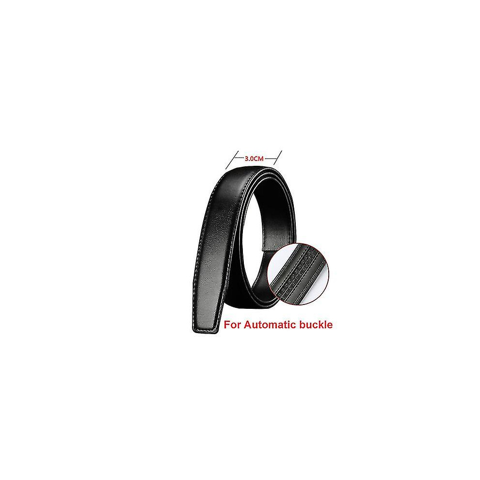 (3.0cm no holes, 110cm) 2.4cm 2.8cm 3.0cm 3.2cm 3.5cm 3.8cm Width Belt Body Strap No With Buckle Businese Genuine Leather Belt For Automatic Pin Buckl
