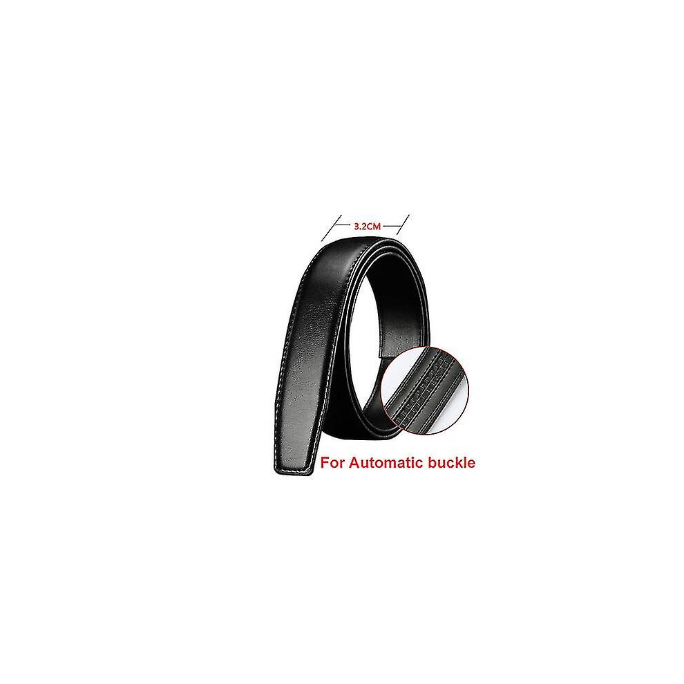 (3.2cm no holes, 105CM) 2.4cm 2.8cm 3.0cm 3.2cm 3.5cm 3.8cm Width Belt Body Strap No With Buckle Businese Genuine Leather Belt For Automatic Pin Buckl