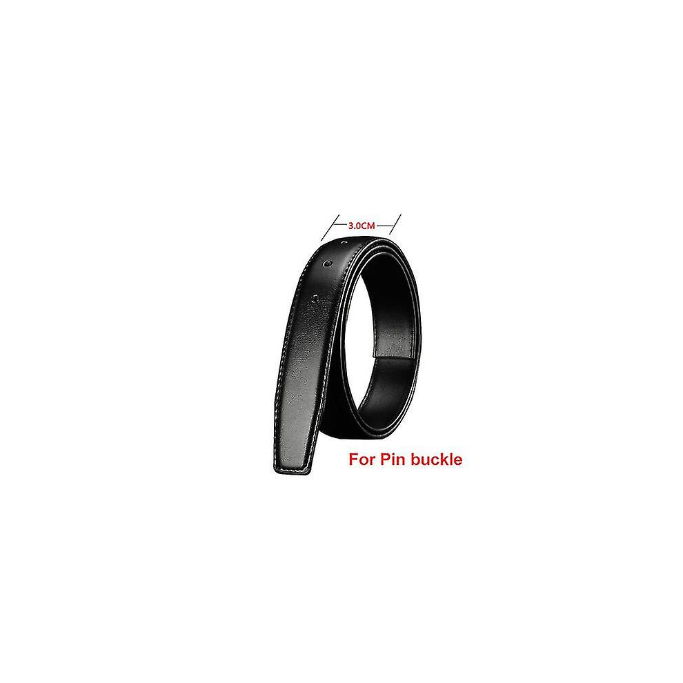 (3.0cm with holes, 105CM) 2.4cm 2.8cm 3.0cm 3.2cm 3.5cm 3.8cm Width Belt Body Strap No With Buckle Businese Genuine Leather Belt For Automatic Pin Buc