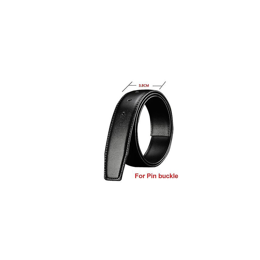 (3.8cm with holes, 115CM) 2.4cm 2.8cm 3.0cm 3.2cm 3.5cm 3.8cm Width Belt Body Strap No With Buckle Businese Genuine Leather Belt For Automatic Pin Buc