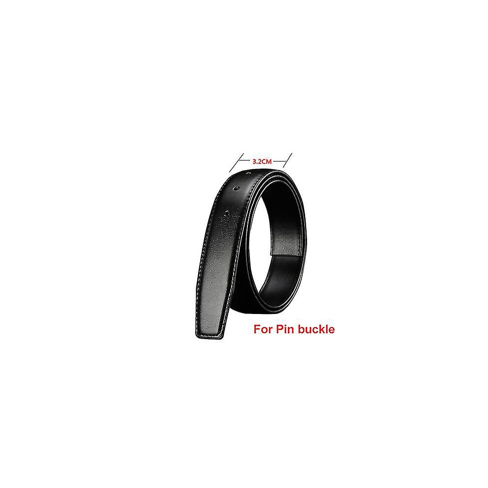 (3.2cm with holes, 110cm) 2.4cm 2.8cm 3.0cm 3.2cm 3.5cm 3.8cm Width Belt Body Strap No With Buckle Businese Genuine Leather Belt For Automatic Pin Buc