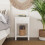 URBN Living (2x White) Wooden 1-Drawer Bedside Sofa Side End Table X-Frame Nightstand with Storage Shelf 3