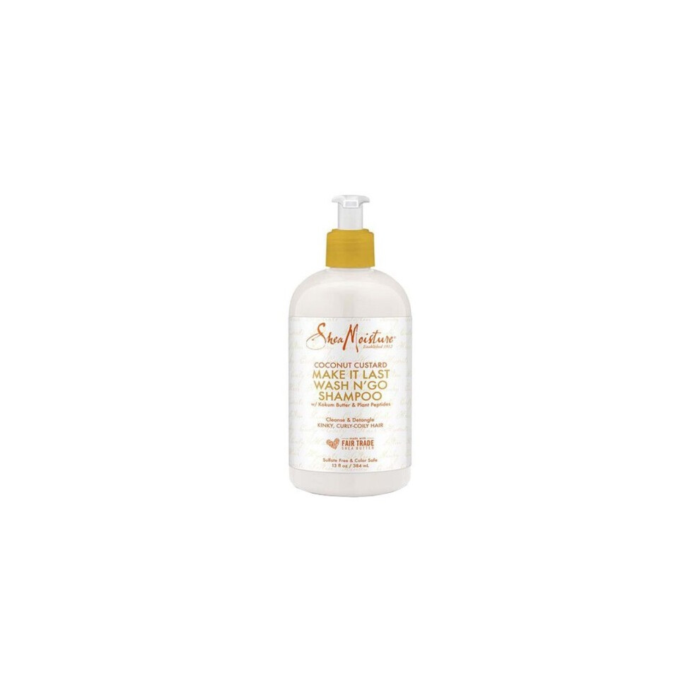 Shea Moisture Coconut Custard Wash N' Go Shampoo 13 oz