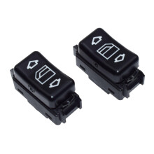 Pair Mercedes Power Window Switch Left & Right 1248204610 1248204510 Fits 190 W201 W124 W463 Push Button