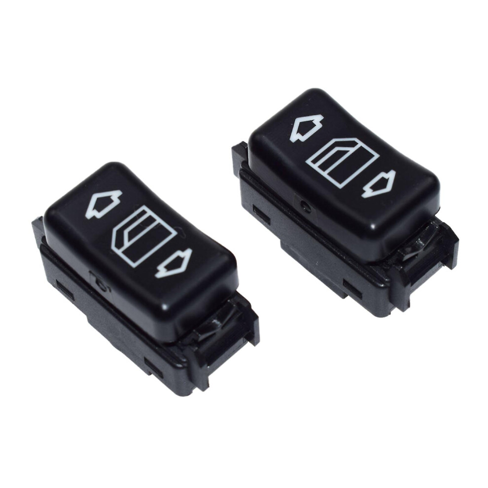 Pair Mercedes Power Window Switch Left & Right 1248204610 1248204510 Fits 190 W201 W124 W463 Push Button 7305602070875