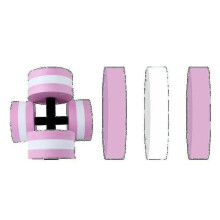 (Purple) Water Aerobic Exercise Foam Dumbbells Pool Resistance Yoga Fitness Aquatic Swimming Equipment