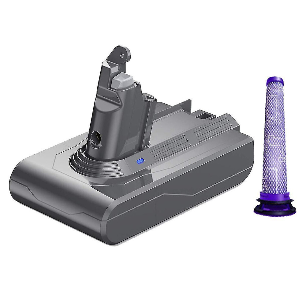 21.6V Replace V6 Dc62 Battery Adapter Pre-Filter Compatible V6 Sv04 Sv03 Dc58 Dc59 Dc61 Dc74 Animal Dc72 Series Vacuum-D Dark