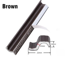 (Brown, 6M) 4m-40m Self Adhesive Casement Window Door Sealing Strips Wearable Seal Foam Tape Acoustic Waterproof Dustproof Weather