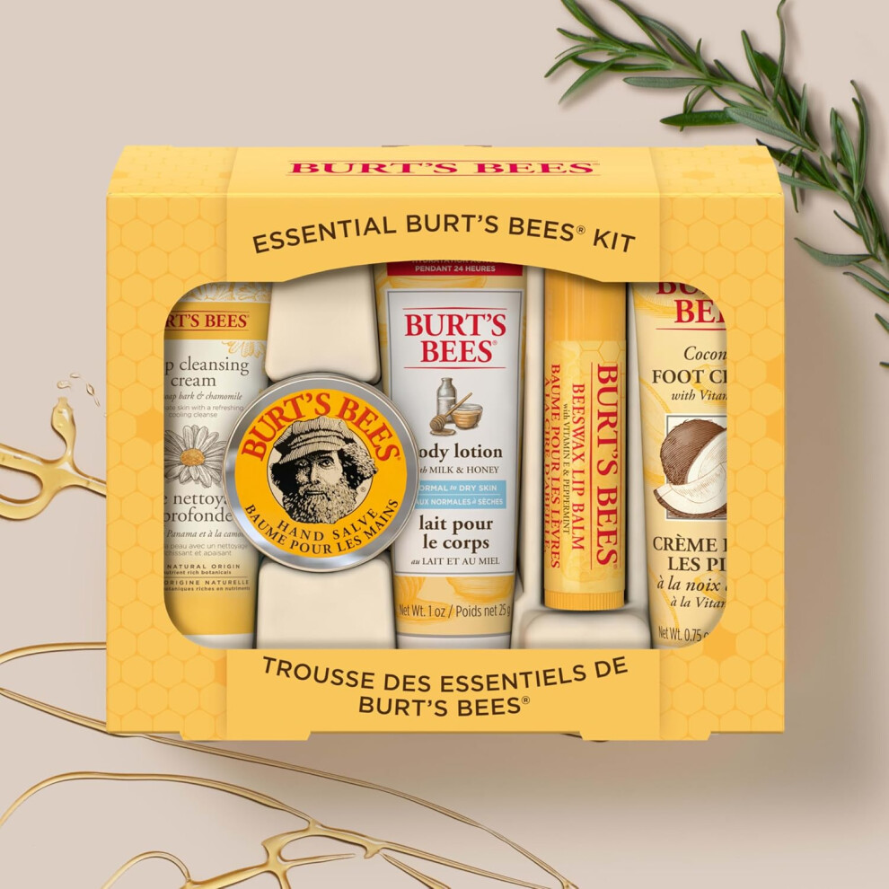 Burt's Bees Essential Gift Set - 5 Travel Size Products