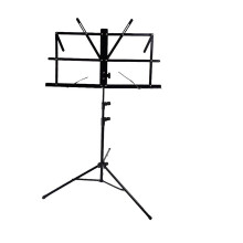 Metal Music Sheet Tripod Stand Foldable Music Stand Holder For Guitar Violin Zheng (black)