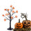 LED Pumpkin Tree, Xmas Halloween Decorations Lighted Birch Tree with LED Pumpkin 9