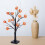 LED Pumpkin Tree, Xmas Halloween Decorations Lighted Birch Tree with LED Pumpkin 11