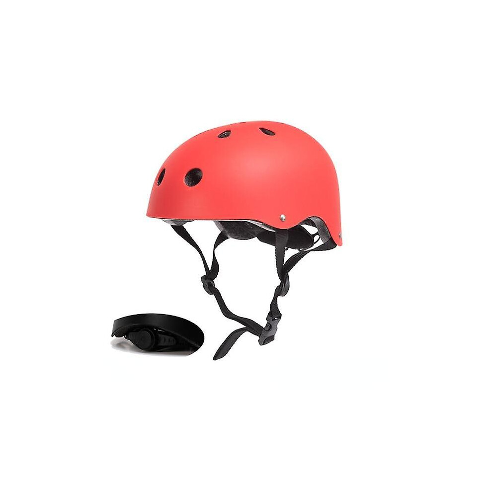 (, M) Adult Children Outdoor Impact Resistance Ventilation Helmet For Bicycle Cycling Red