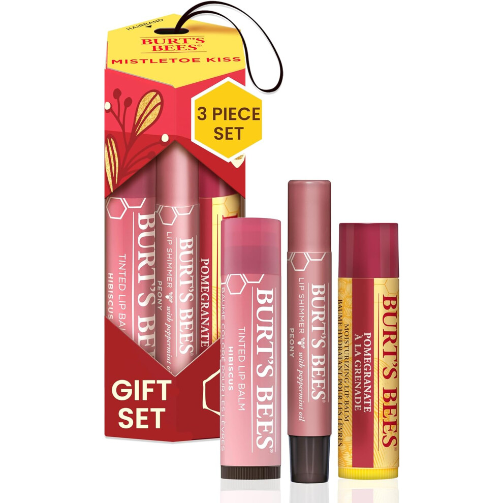 Burt's Bees Mistletoe Kiss: Moisturizing Tinted Lip Set