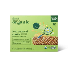 Good & Gather Organic Iced Oatmeal Cookie Whole Grain 15.25oz/12ct-