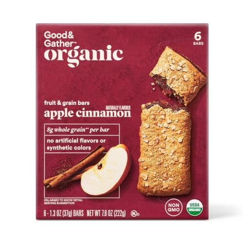 Good & Gather Whole Grain Apple Cinnamon Fruit & Grain Bars 6ct