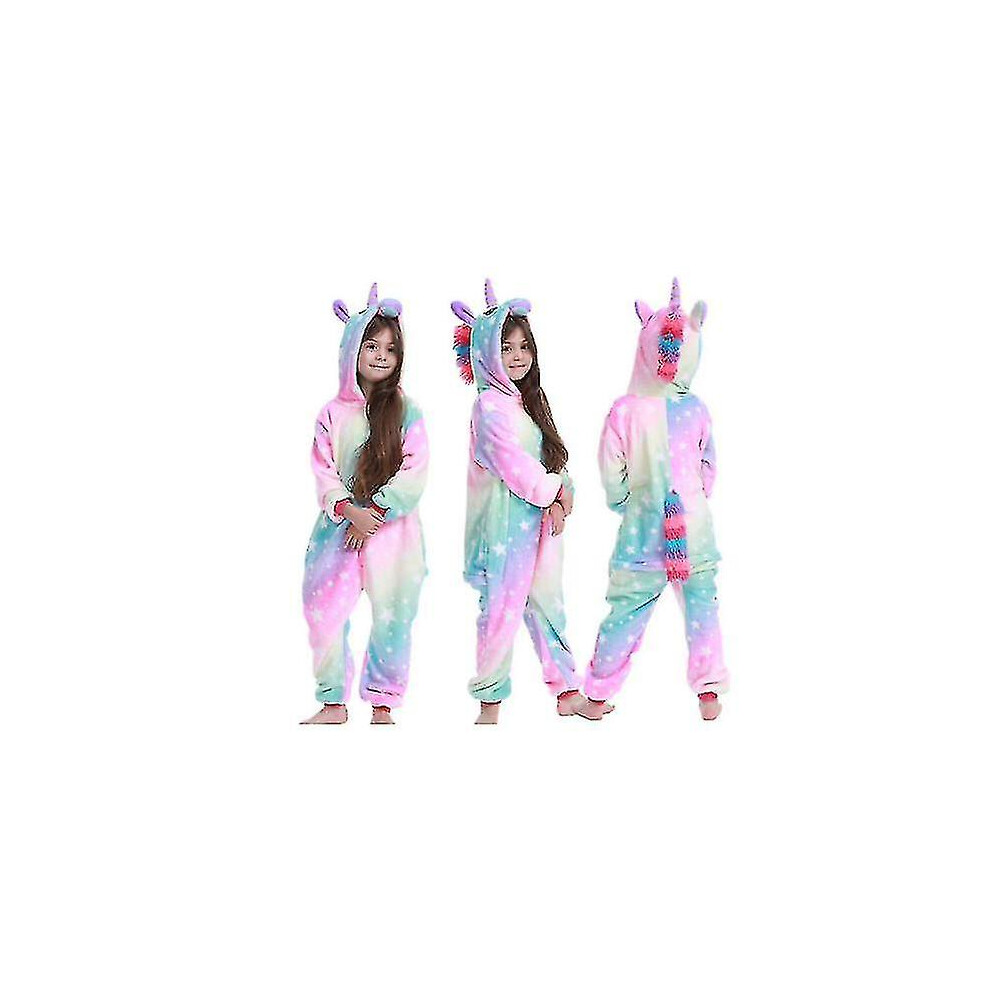 (140Cm) Kids Winter Pajamas Children Sleepwear Unicorn Kigurumi Onesies Boys Girls Blanket Sleeper Baby Costume Not,Specified