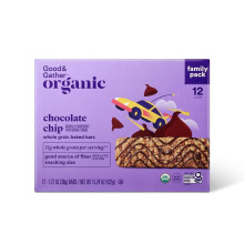 Good & Gather Organic Chocolate Chip Whole Grain Baked Bar15.24oz/12ct