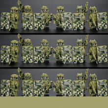(B) Building Blocks Ghost Special Forces Military Special Forces People's Armed Forces Boys Assembled Children's Toys
