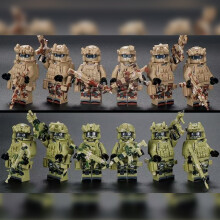 (D) Building Blocks Ghost Special Forces Military Special Forces People's Armed Forces Boys Assembled Children's Toys