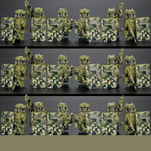 (F) Building Blocks Ghost Special Forces Military Special Forces People's Armed Forces Boys Assembled Children's Toys