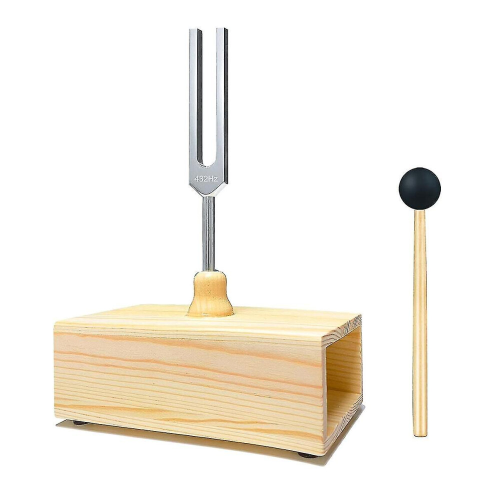 432 Hz Tuning Fork With Resonance Box,for Sound Healing,tuning Fork Resonance Teaching, Hearing Tests, Meditation-yujia