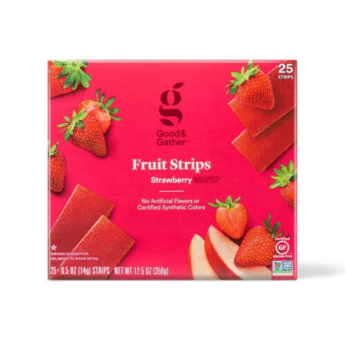 Good & Gather Strawberry Fruit Strips 25ct/12.5oz