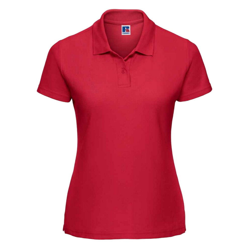 (XL, Classic Red) Russell Womens/Ladies Polycotton Classic Polo Shirt