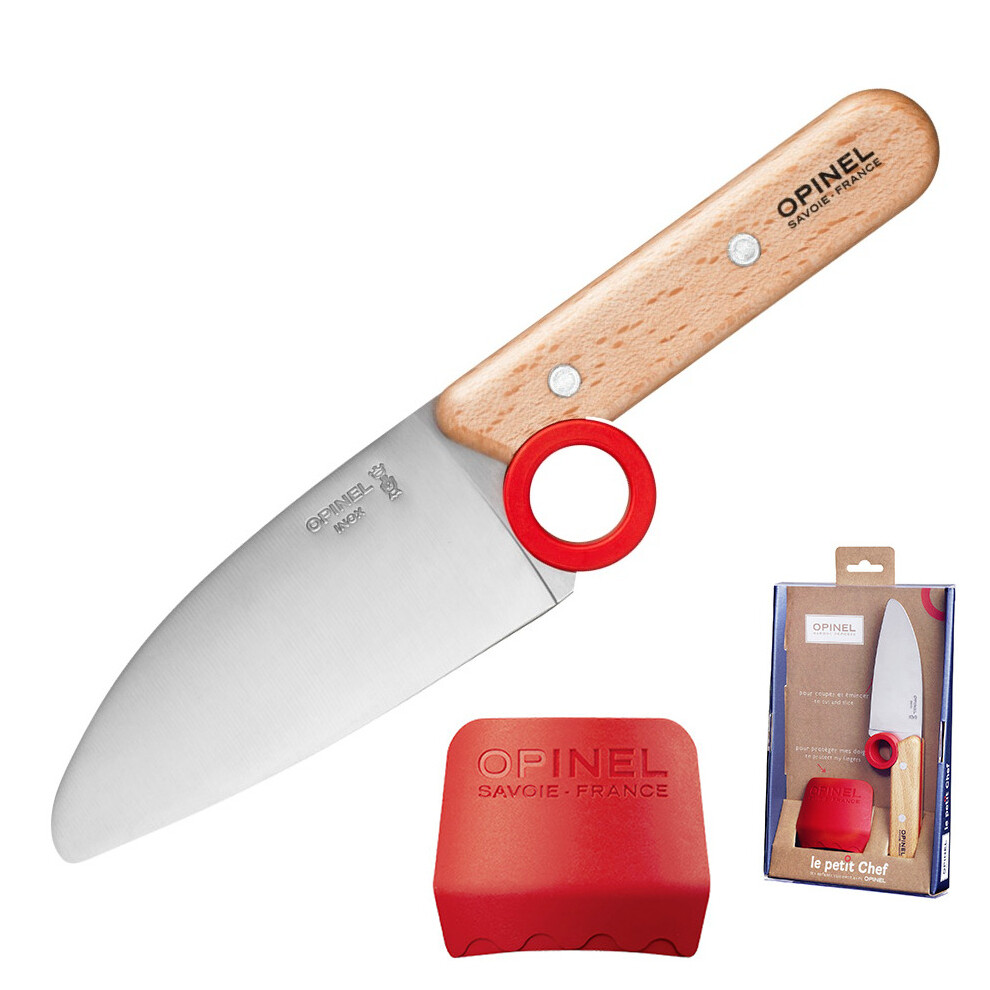 OPINEL Le Petit Chef kitchen knife with rounded tip and finger guard