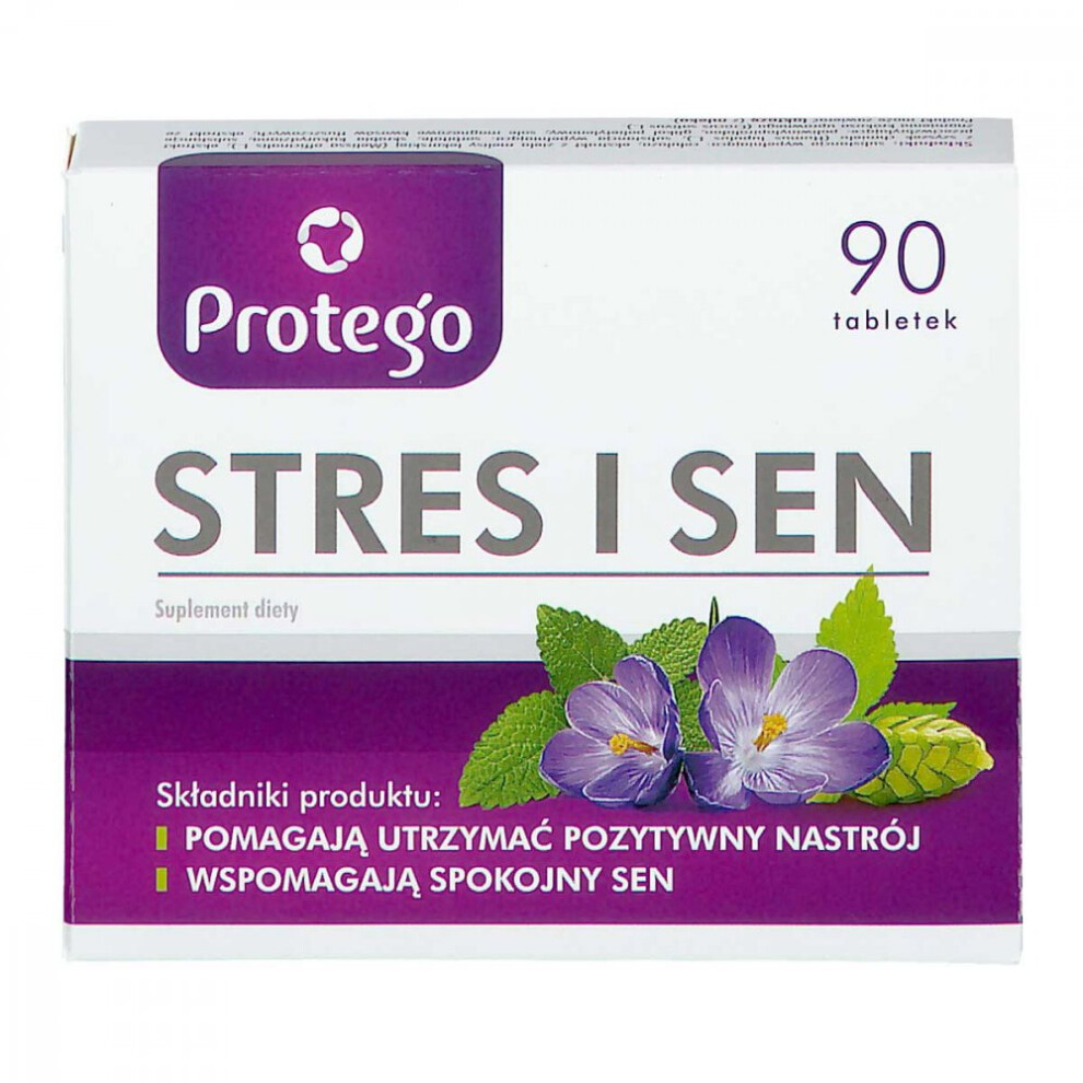 Protego Stres i sen 90x positivum depresanum valerin sleep