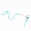 (Light Blue) Small Pet Adjustable Soft Harness Leash Bird Parrot Mouse Hamster Ferrets Rat 6