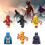 6pcs The Batman Flash Assembling Building Blocks Toys Tabletop Decor 3