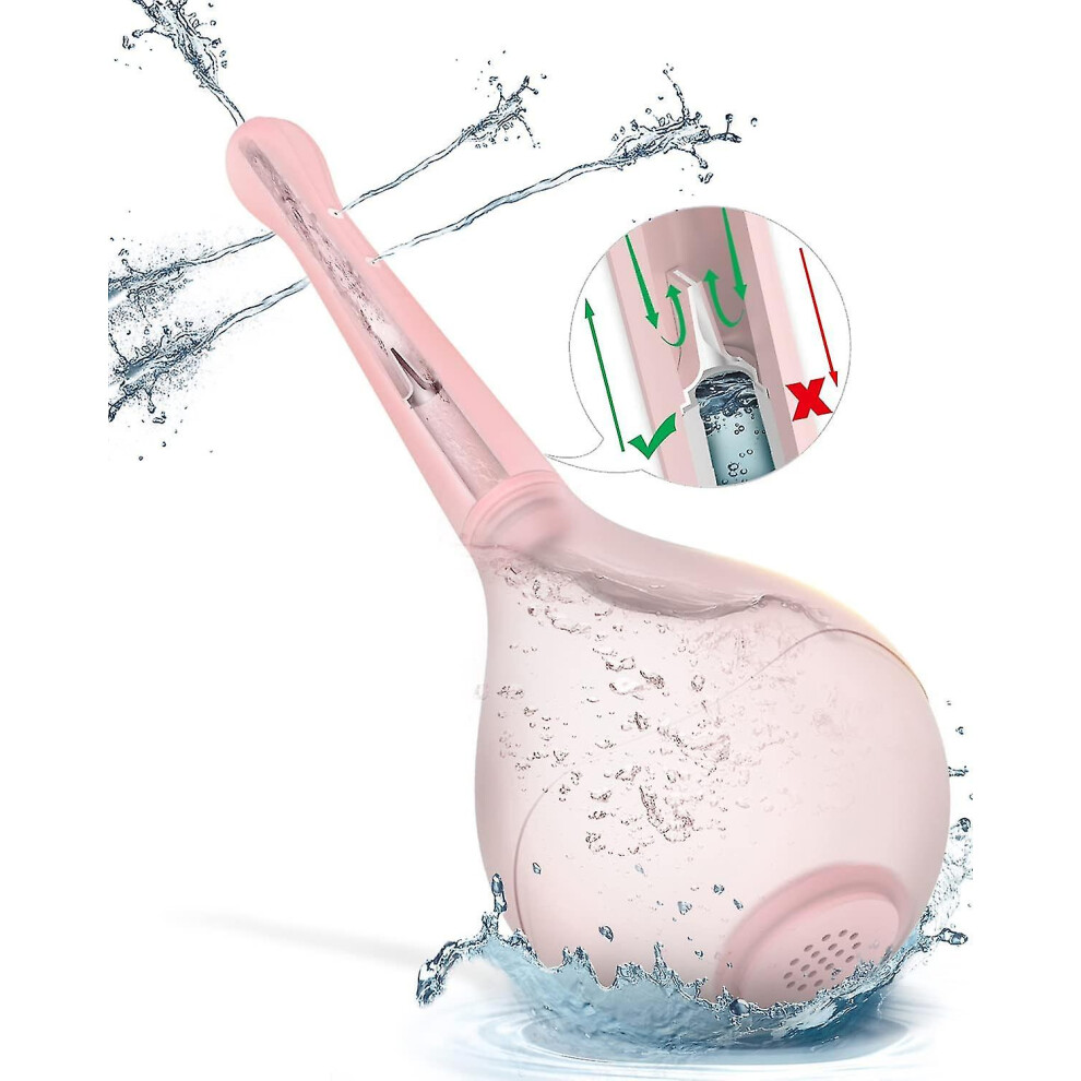 Anal Douche Enema Bulb,backflow Prevention, Silicone Enema Bulb With 5 Shower Holes Butt Shower Irrigator For Women Men