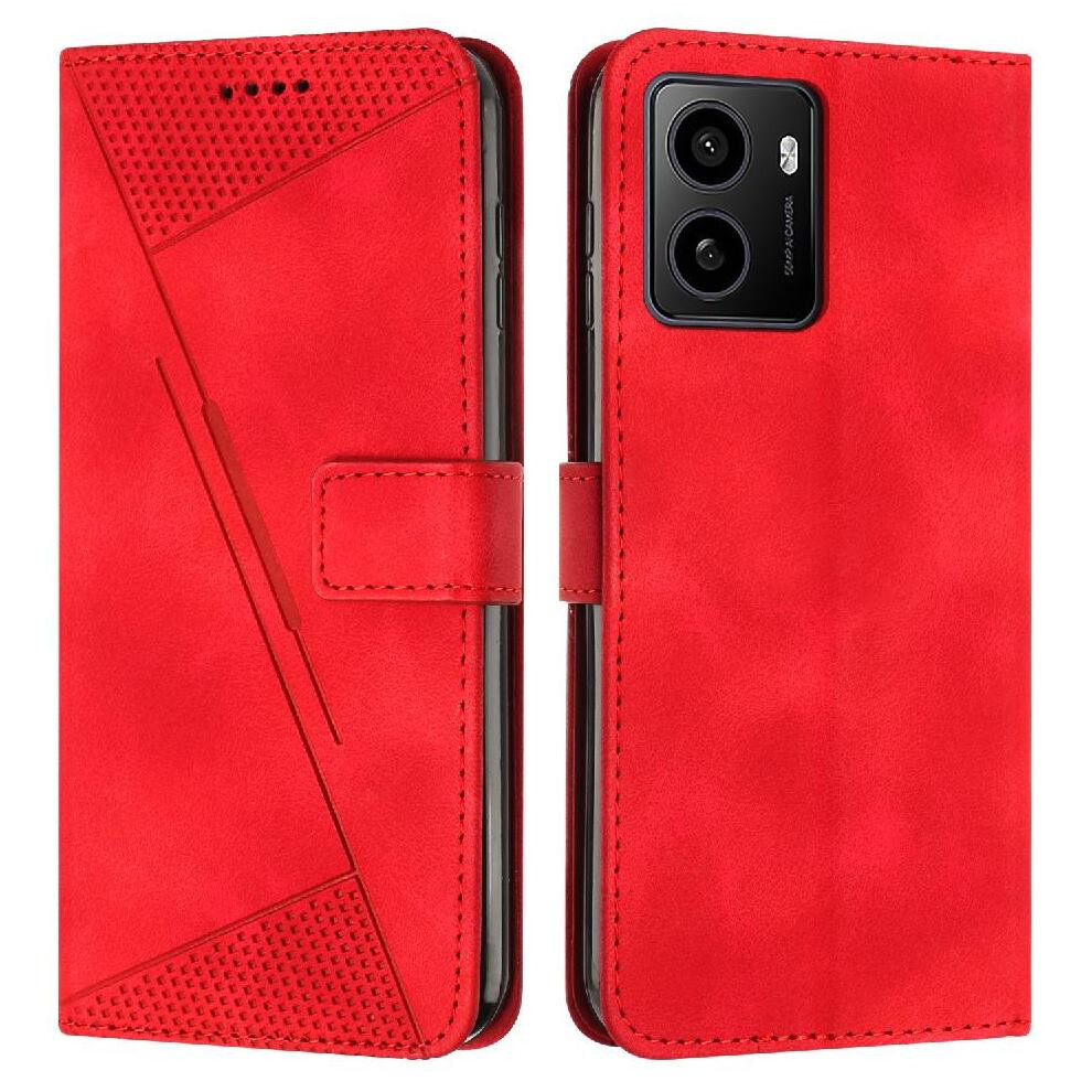 (Red) Flip Case For Nokia Hmd Pulse Pro Wallet Card Insertion Pu Leather Kickstand Red 764549242238