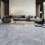 Living And Home 48 Pcs Grey Marble Self-Adhesive Floor Planks - Peel & Stick PVC Flooring Tiles, 45.72cm x 45.72cm, 2mm Thick 1