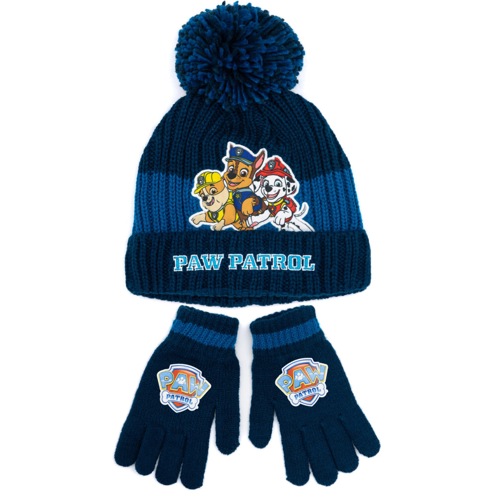 Paw Patrol Beanie and Gloves Set (Boys Blue)