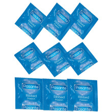 24 x Pasante Ribbed Passion Condoms | For Extra Intense Pleasure |
