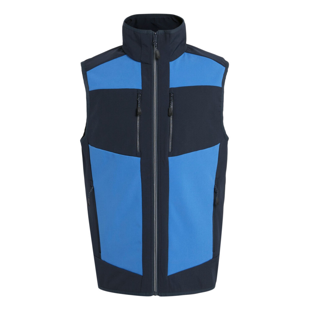 (3XL, Strong Blue/Navy) Regatta Mens E-Volve Colour Block Softshell Body Warmer