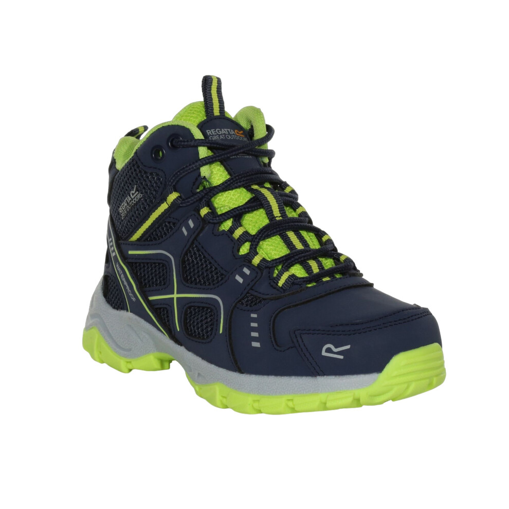 (11 UK Child, Navy/Lime Punch) Regatta Childrens/Kids Vendeavour Walking Boots