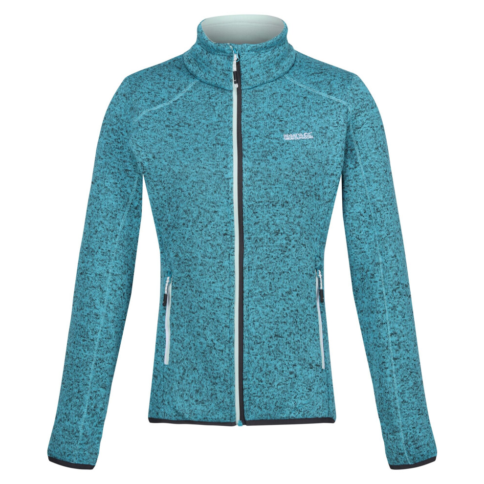 (8 UK, Tahoe Blue/Bleached Aqua) Regatta Womens/Ladies Newhill Marl Full Zip Fleece Jacket