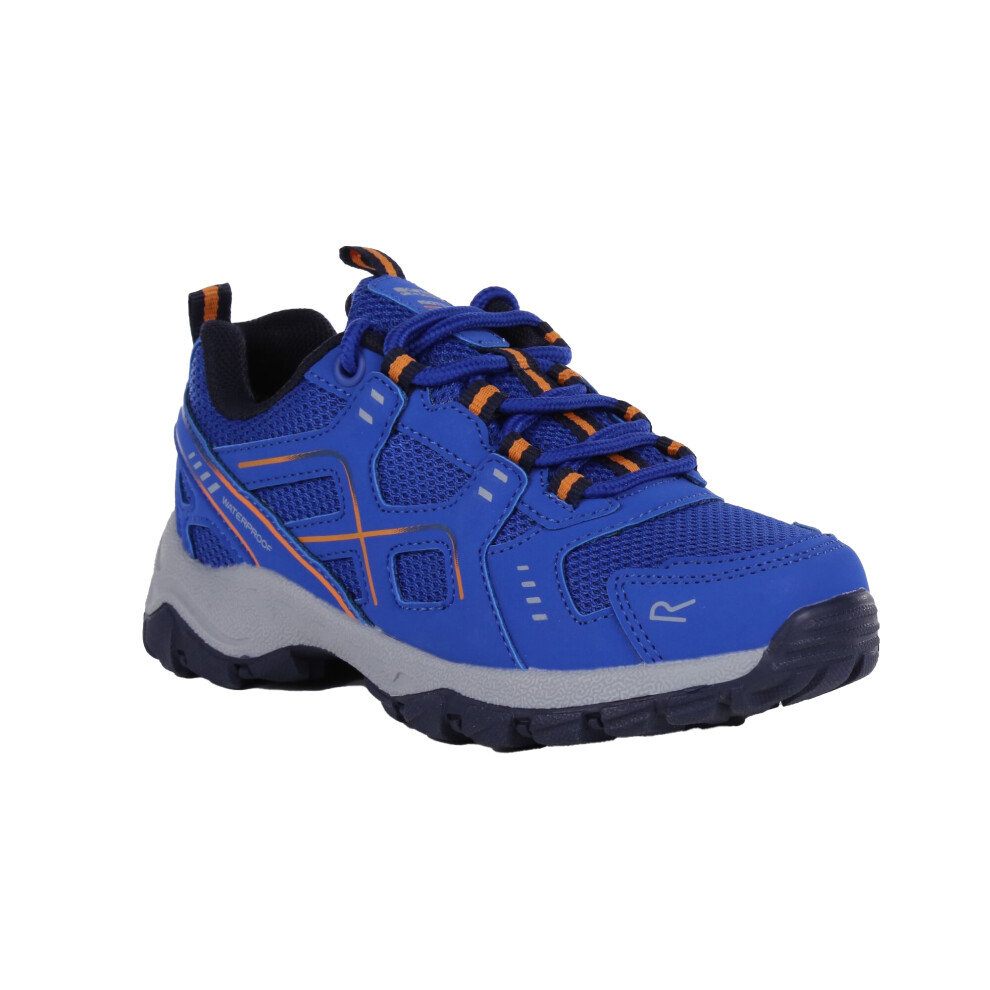 (2 UK, Strong Blue/Orange Pepper) Regatta Childrens/Kids Vendeavour Walking Shoes