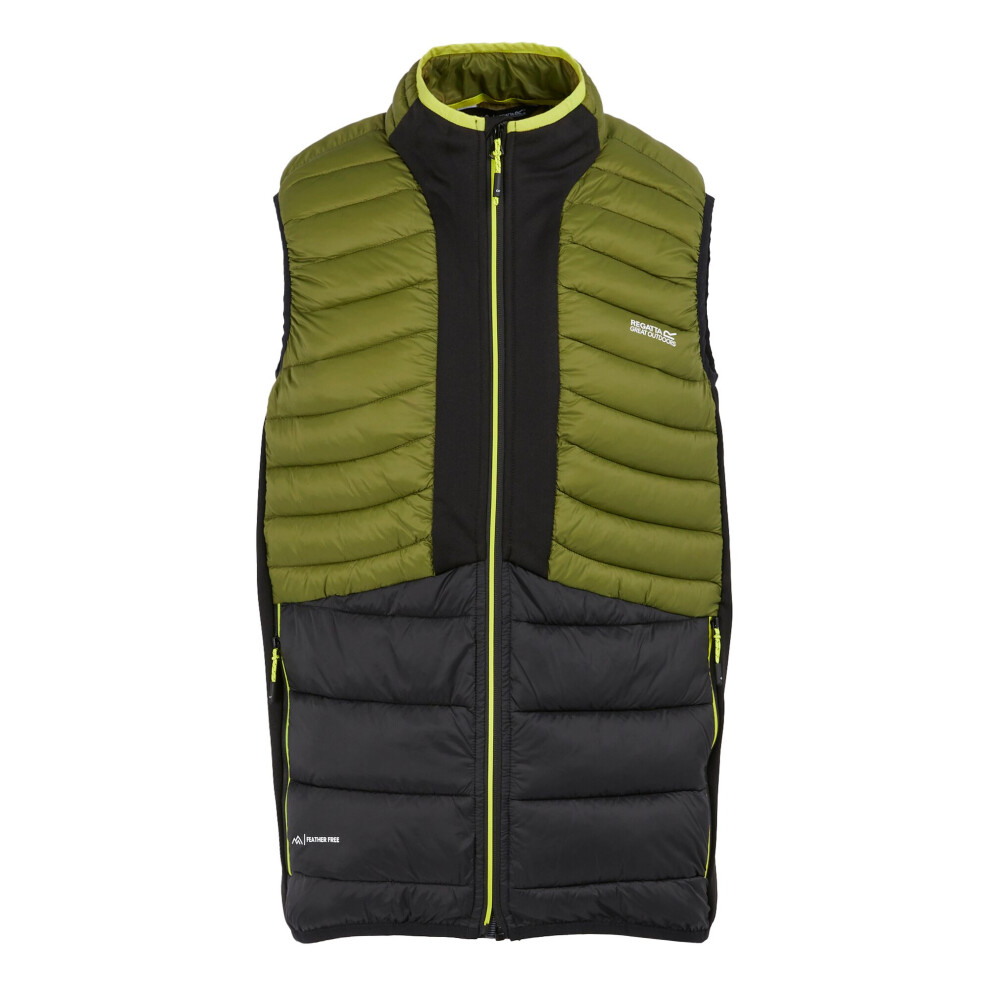 (S, Nephrite Green/Black) Regatta Mens Leedre Hybrid Gilet