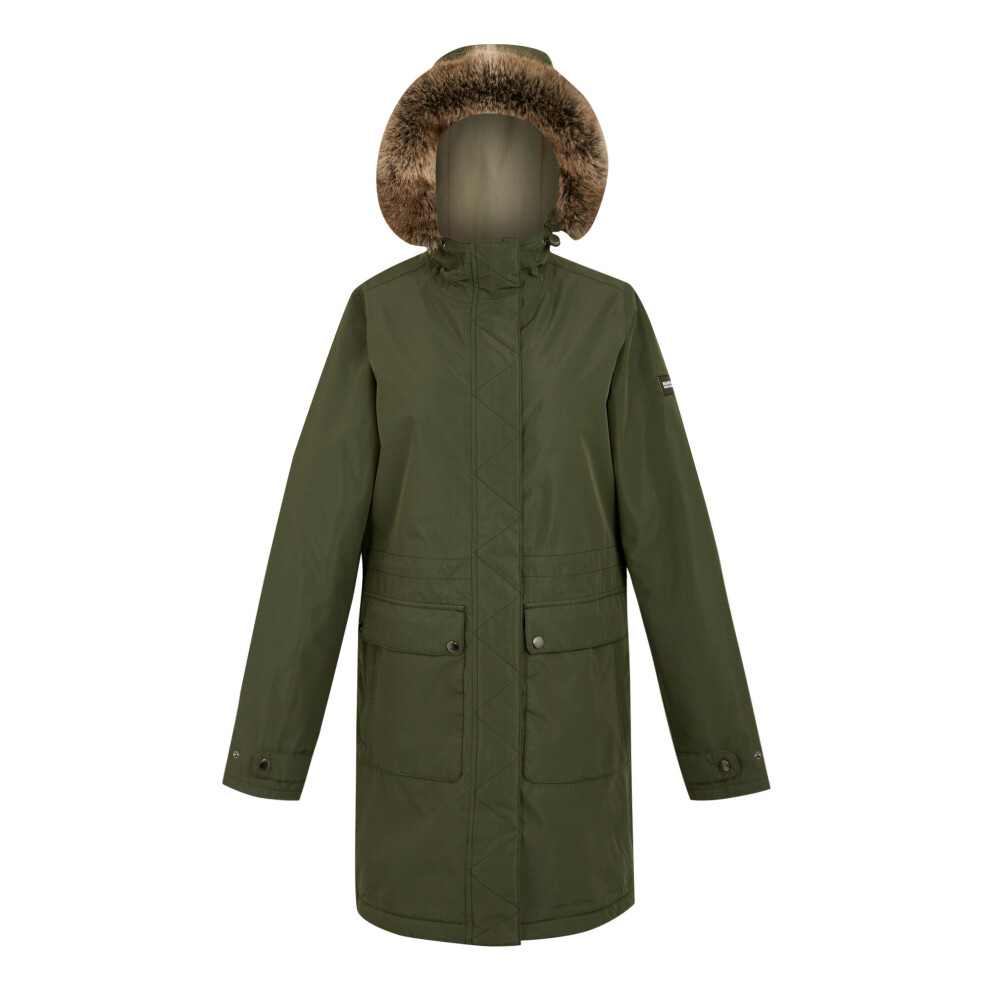 (12 UK, Dark Khaki) Regatta Womens/Ladies Sabinka II Parka