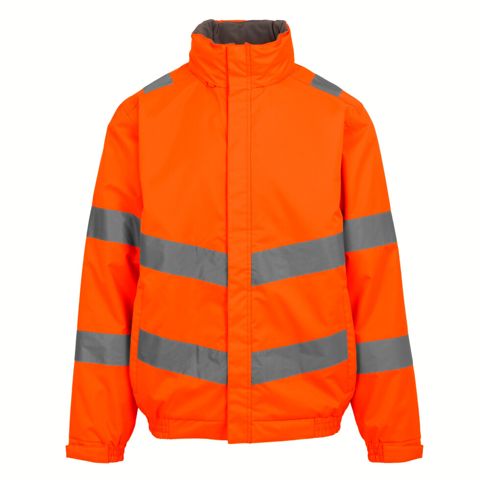 (M, Orange) Regatta Professional Mens Pro Contract Dover Hi-Vis Jacket