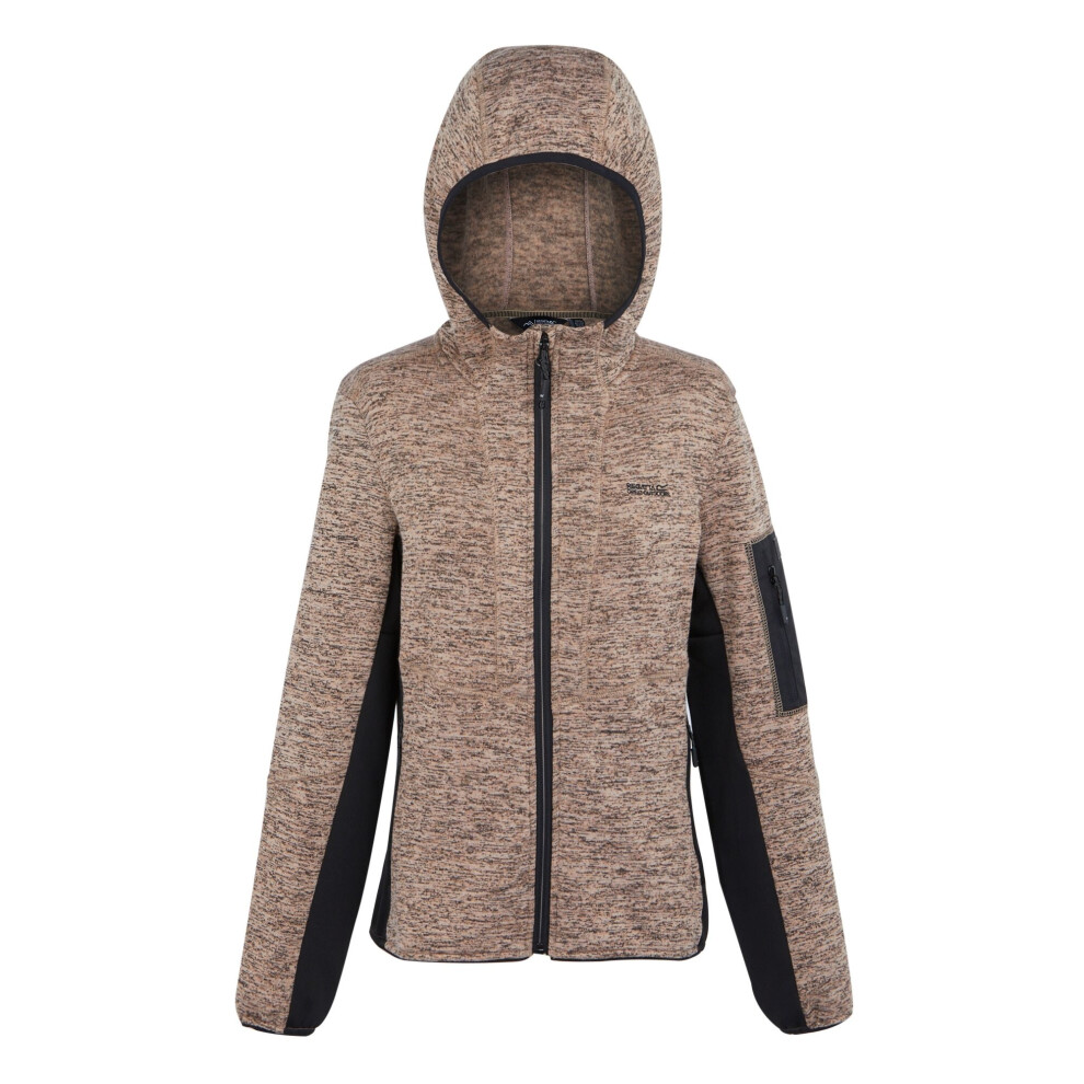 (16 UK, Warm Taupe/Black) Regatta Womens/Ladies Kemilia Fleece Jacket